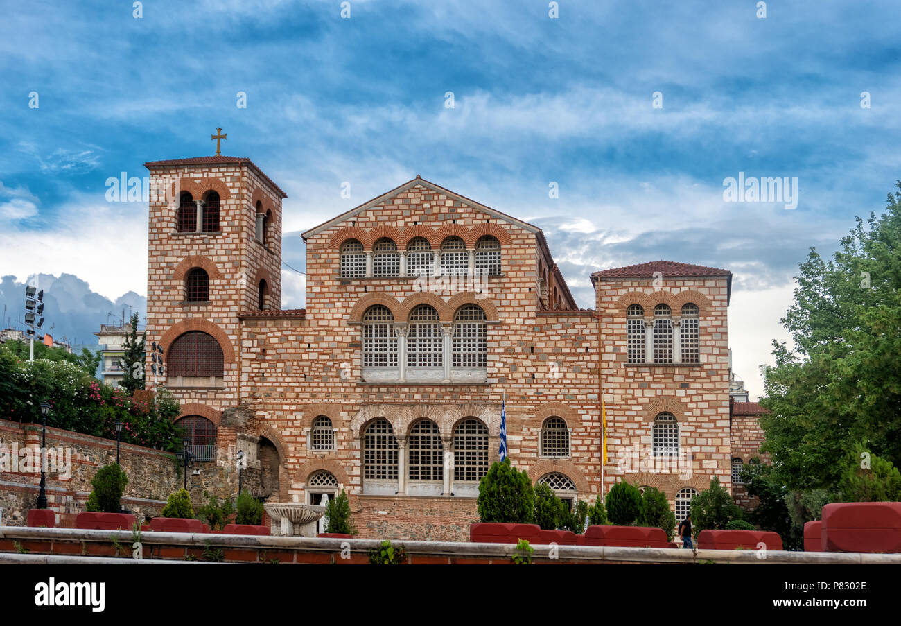 Agios Dimitrios (Saint Dimitrios) church in Thessaloniki city, Greece Stock Photo