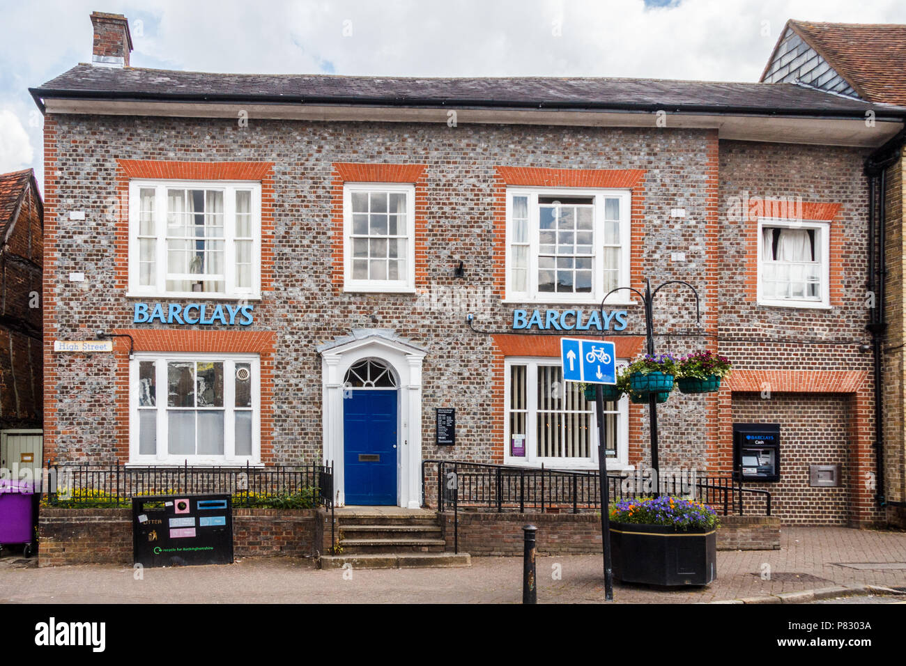 Princes Risborough, England3rd June 2018 Barclays bank building. The