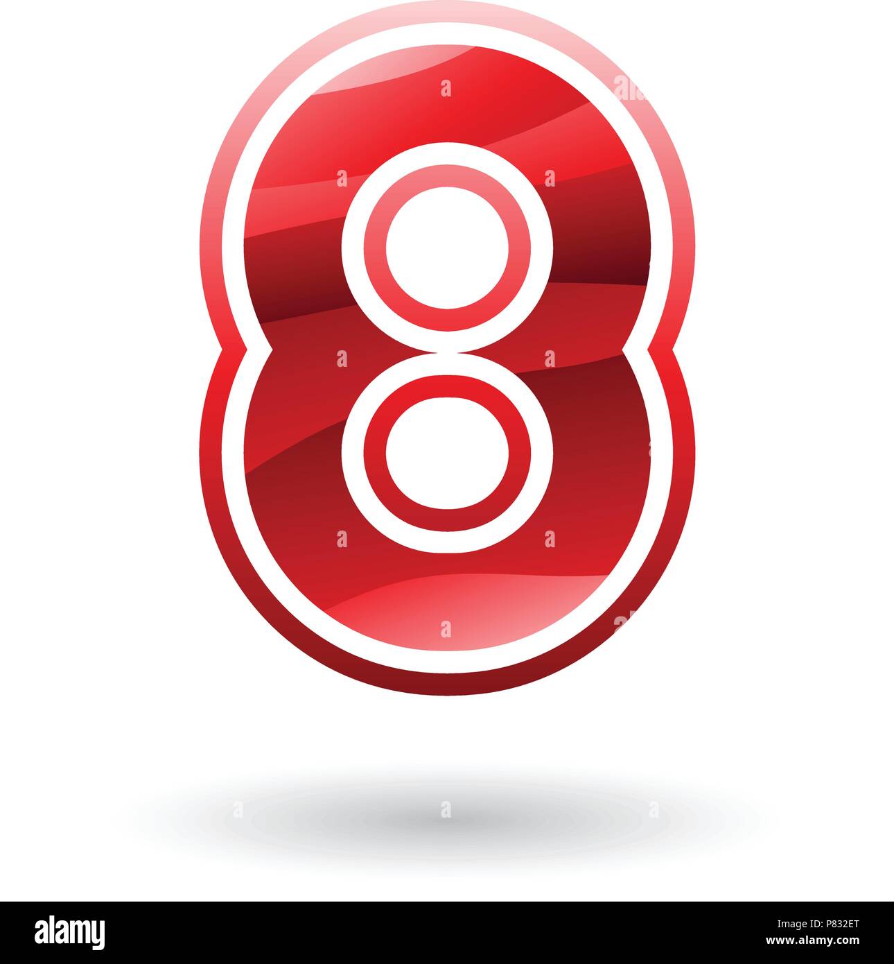 vector-illustration-of-a-red-round-icon-for-number-8-isolated-on-a