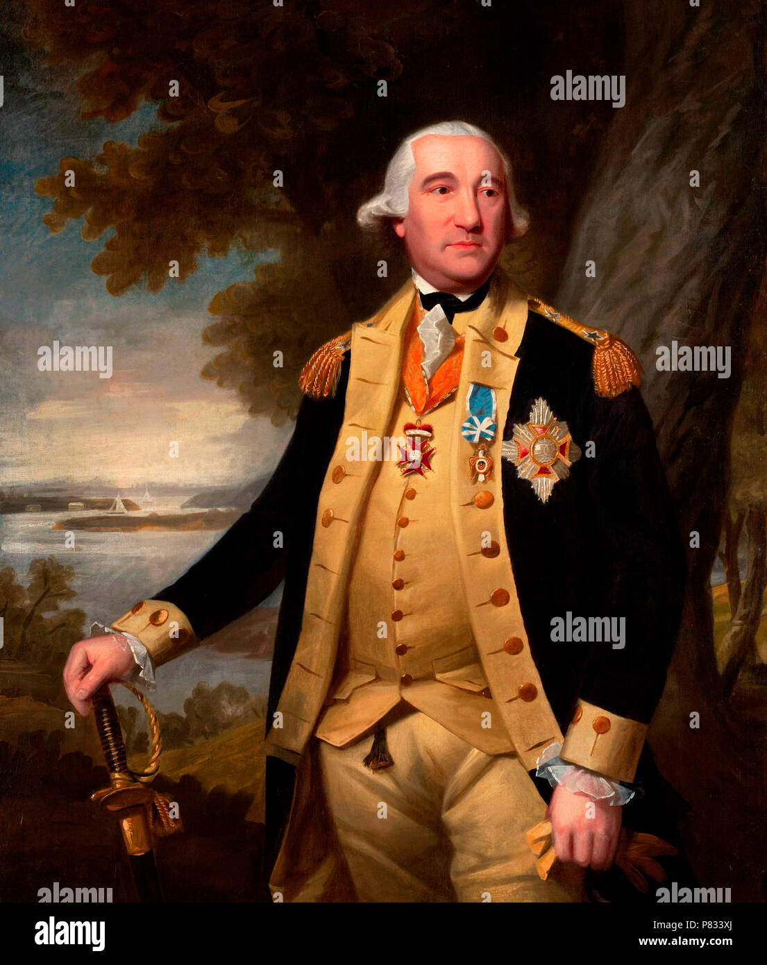 Major General Friedrich Wilhelm Augustus, Baron von Steuben - Ralph Earl, circa 1786 Stock Photo