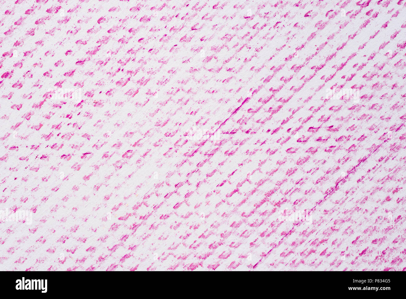 violet color crayon pattern on white paper background texture Stock Photo