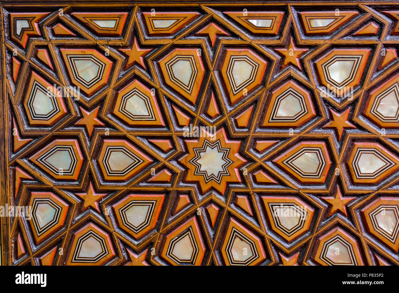 Ottoman art example of Mother of Pearl inlays Stock Photo - Alamy