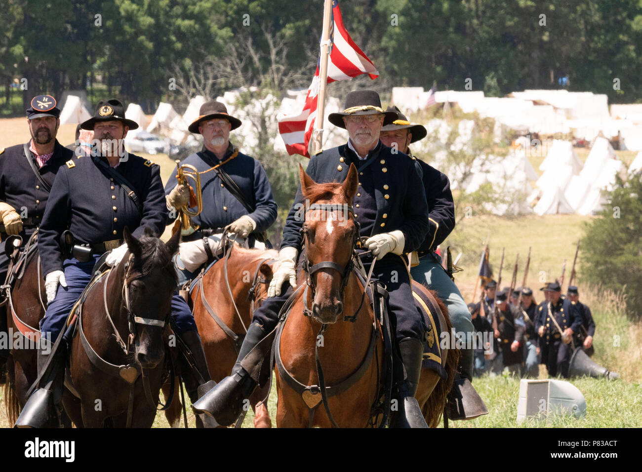 Picketts charge reenactment hires stock photography and images Alamy