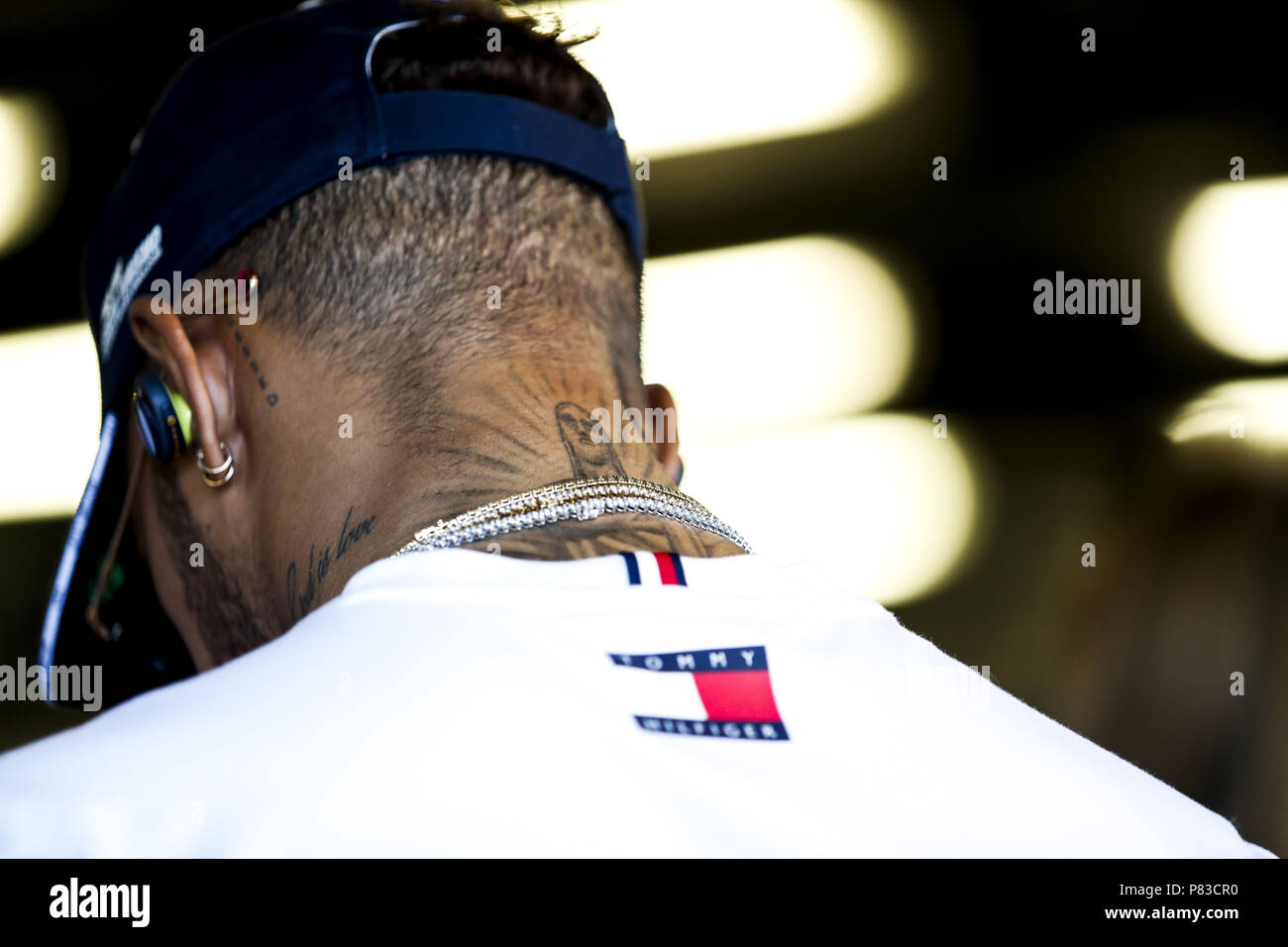 Motorsports: FIA Formula One World Championship 2018, Grand Prix of Great Britain,  #44 Lewis Hamilton (GBR, Mercedes AMG Petronas Motorsport), 08.07.2018. | usage worldwide Stock Photo