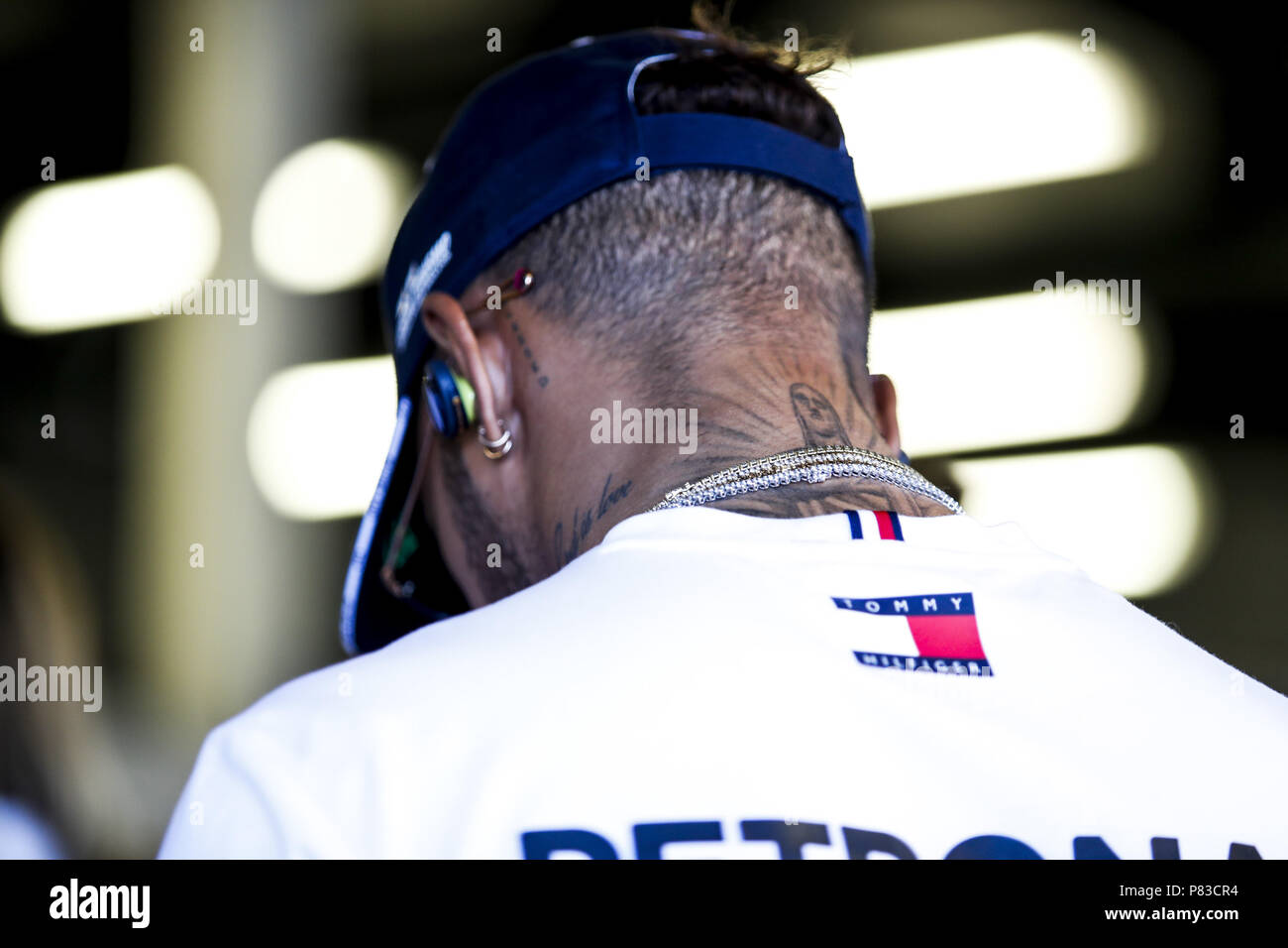 Motorsports: FIA Formula One World Championship 2018, Grand Prix of Great Britain,  #44 Lewis Hamilton (GBR, Mercedes AMG Petronas Motorsport), 08.07.2018. | usage worldwide Stock Photo