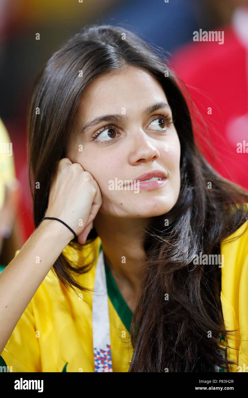 Moscow, Russia. 27th June, 2018. Brazil fan Football/Soccer : FIFA World Cup Russia 2018 match between Serbia 0-2 Brazil at the Spartak Stadium in Moscow, Russia . Credit: Mutsu KAWAMORI/AFLO/Alamy Live News Stock Photo