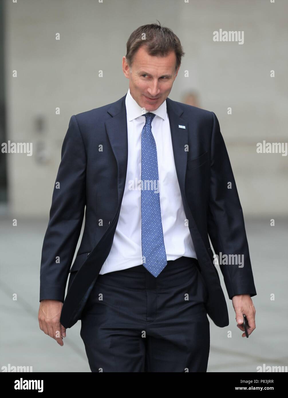 London, UK, July 9th 2018. Jeremy Hunt Secretary of State for Health ...