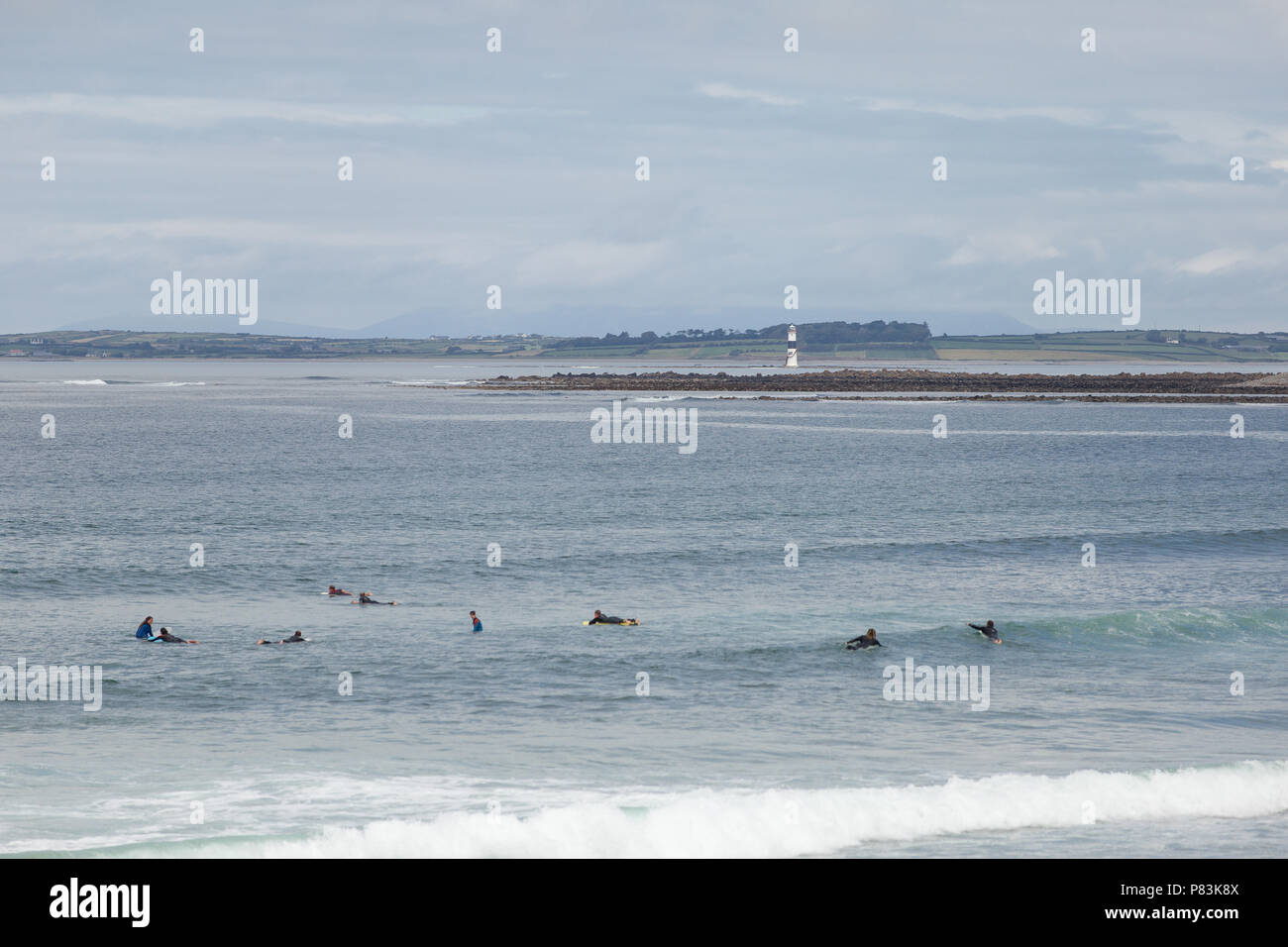 Strandhill Sligo Ireland 8th July 2018 Surfers Enjoying The Great Weather And Atlantic 