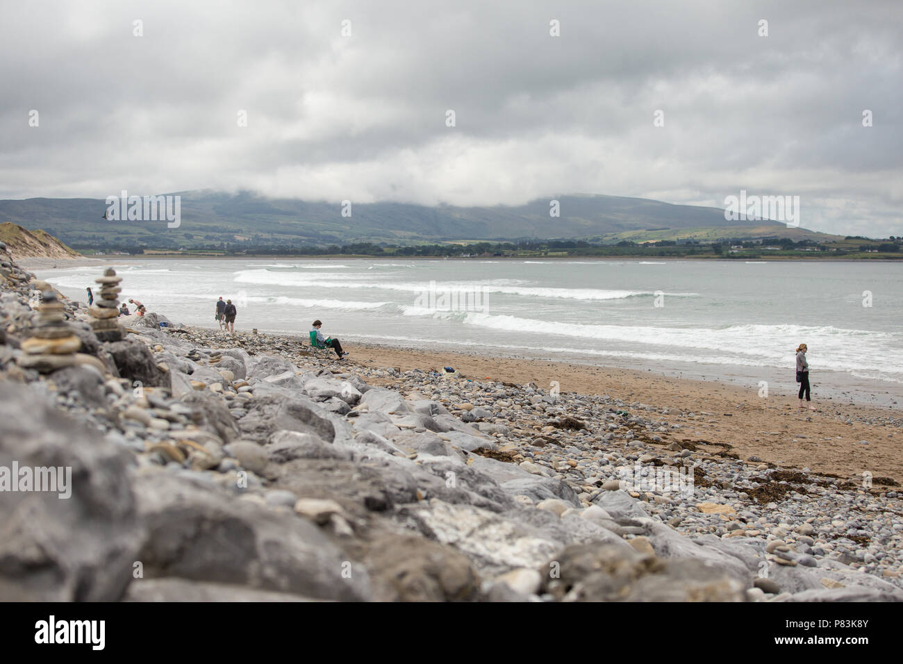 Strandhill, Sligo, Ireland. 8th July, 2018. Surfers enjoying the great