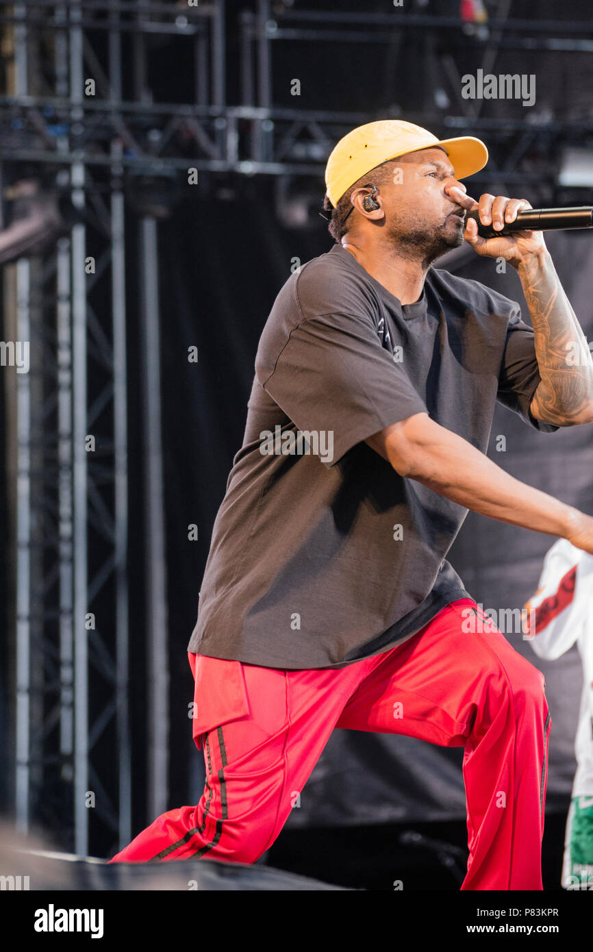 Turku Finland 8th July 18 Us Hip Hop Rock Band N E R D Performing At Ruisrock Open Air Festival Credit Stefan Cramer Alamy Live News Stock Photo Alamy