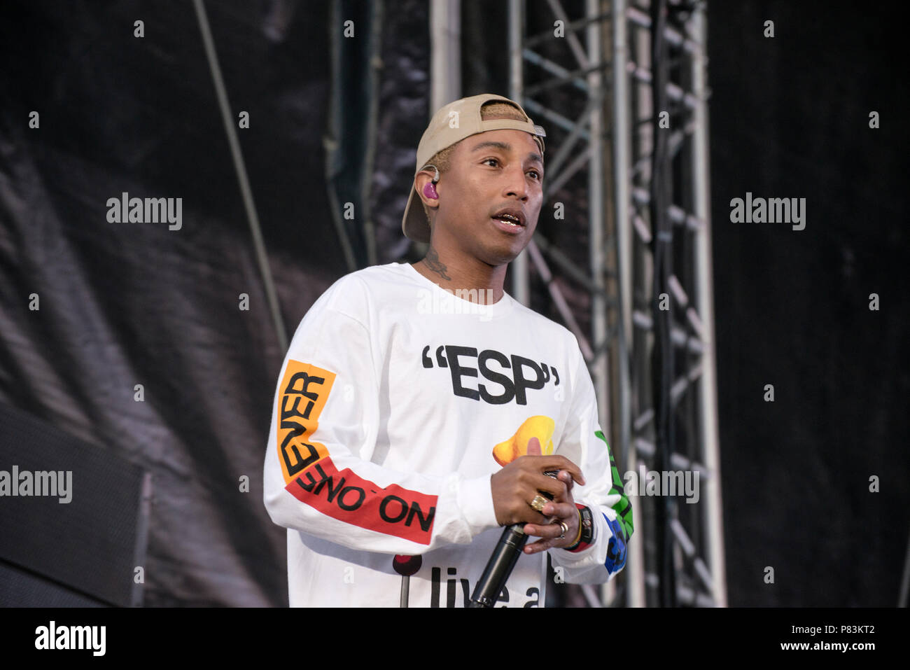 Turku Finland 8th July 18 Us Hip Hop Rock Band N E R D Performing At Ruisrock Open Air Festival Credit Stefan Cramer Alamy Live News Stock Photo Alamy