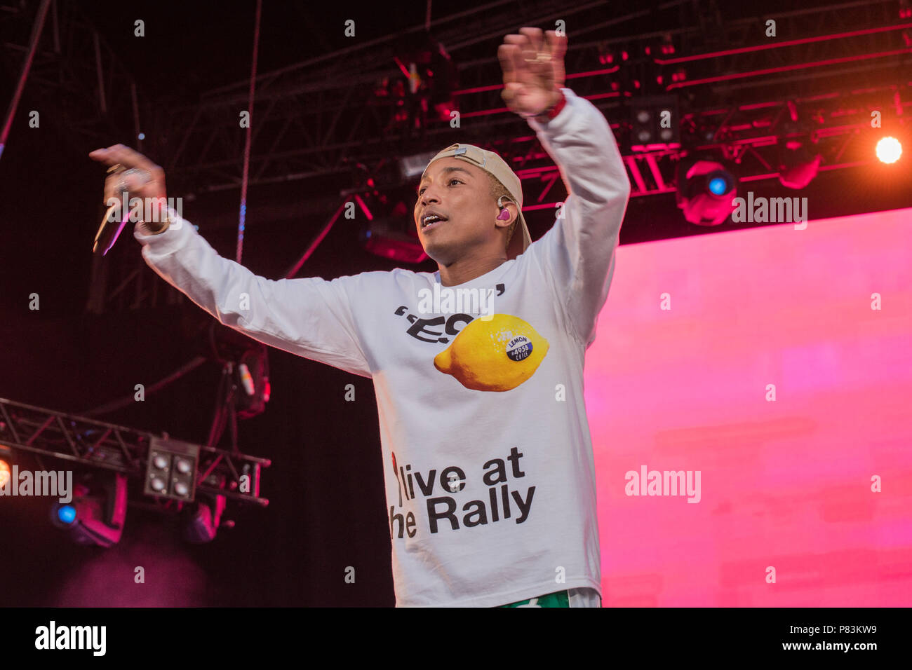 Turku Finland 8th July 18 Us Hip Hop Rock Band N E R D Performing At Ruisrock Open Air Festival Credit Stefan Cramer Alamy Live News Stock Photo Alamy