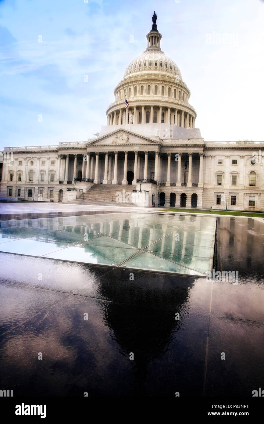 The Capitol Building, home to the Senate and the US House of