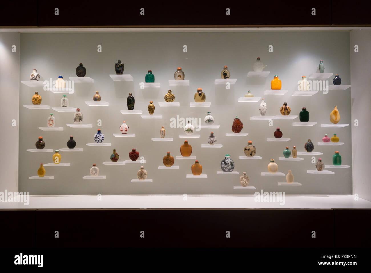 Art glass on display at the Art Gallery of Ontario, Toronto, Ontario, Canada Stock Photo