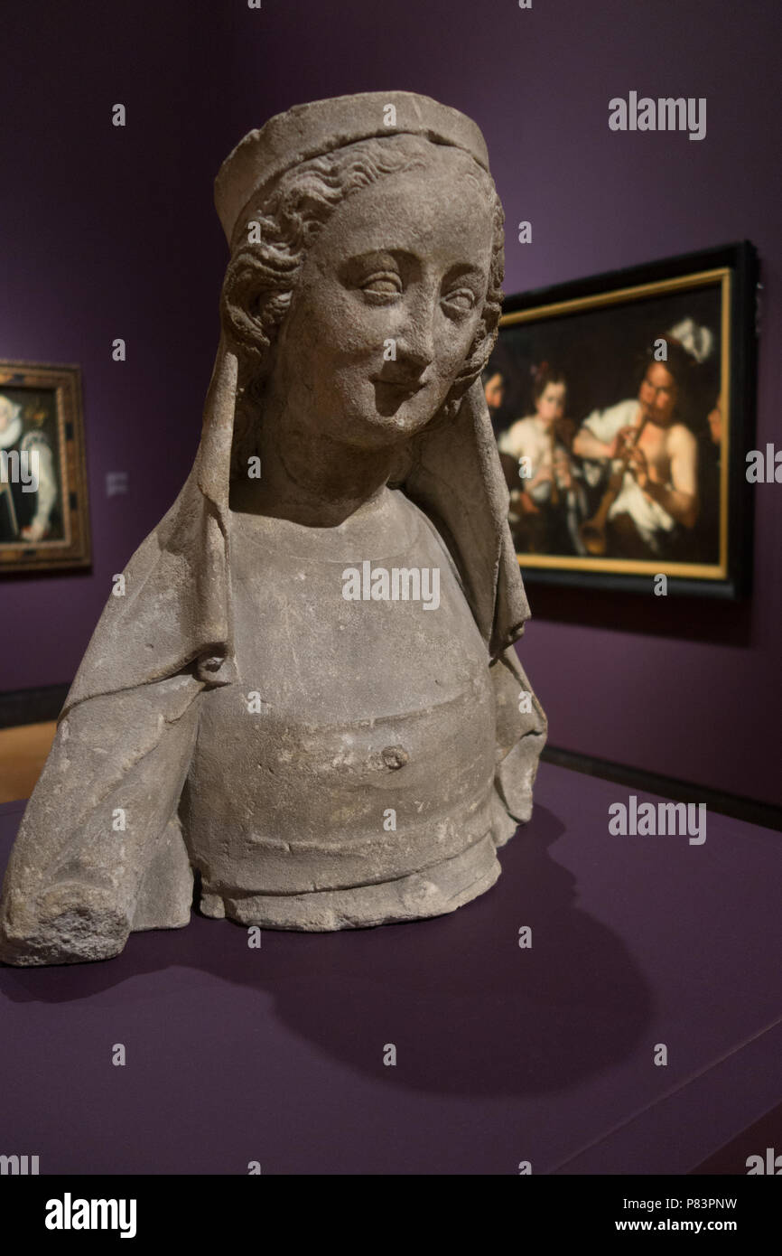 Statues, sculpture, busts and other classical art on display at the Art Gallery of Ontario, Toronto, Ontario, Canada Stock Photo