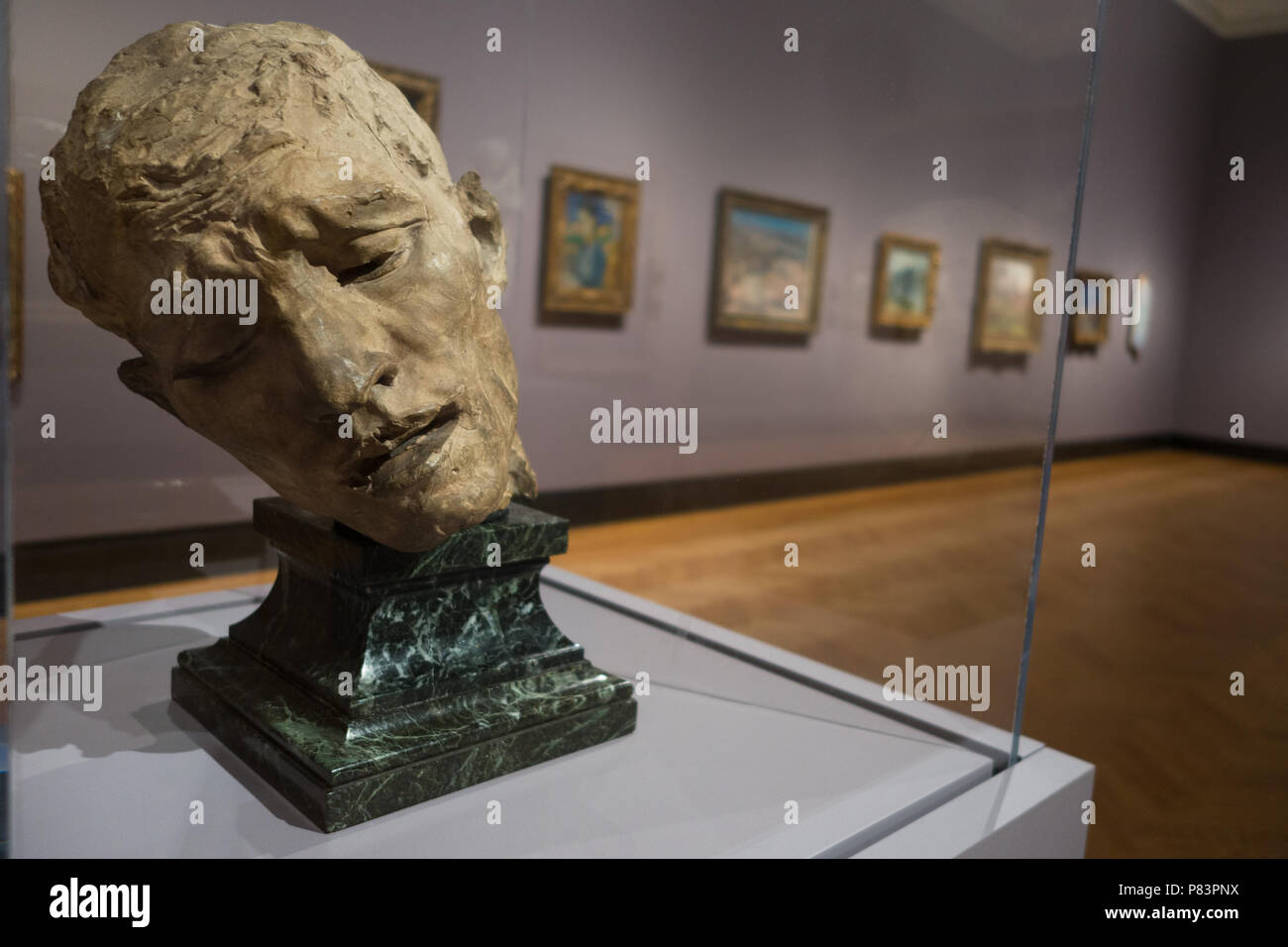 Statues, sculpture, busts and other classical art on display at the Art Gallery of Ontario, Toronto, Ontario, Canada Stock Photo
