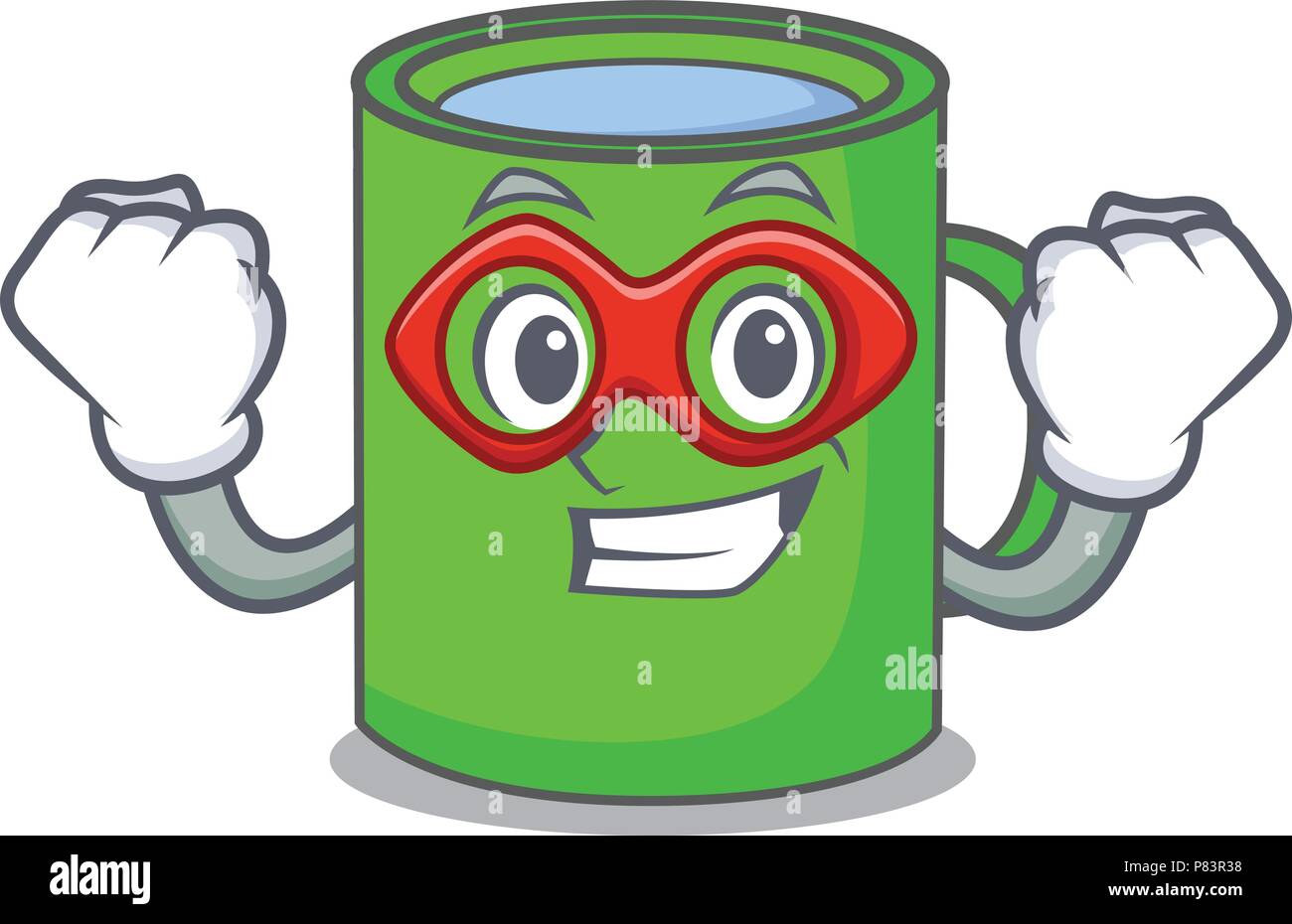 Superhero mug character cartoon style Stock Vector Image & Art Alamy