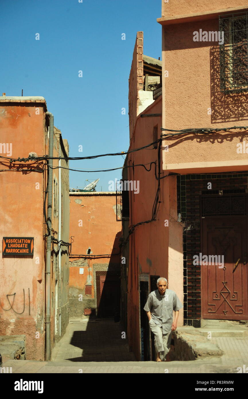 Inside Marrakesch, Morocco Stock Photo