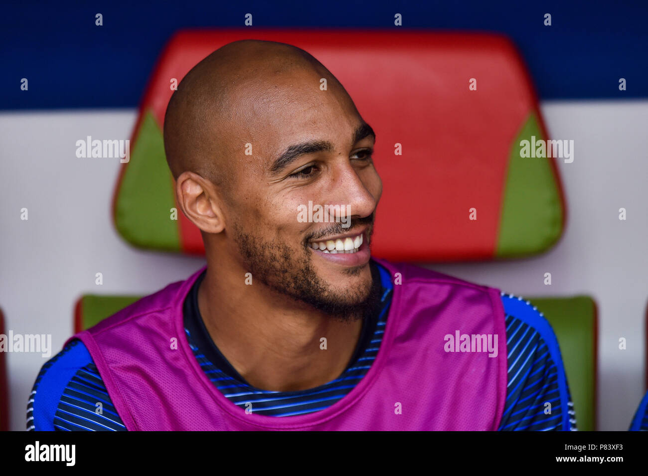 Steven Nzonzi of France  during the 2018 FIFA World Cup Russia Round of 16 match between France and Argentina at Kazan Arena on June 30, 2018 in Kazan, Russia. (Photo by Lukasz Laskowski/PressFocus/MB Media) Stock Photo