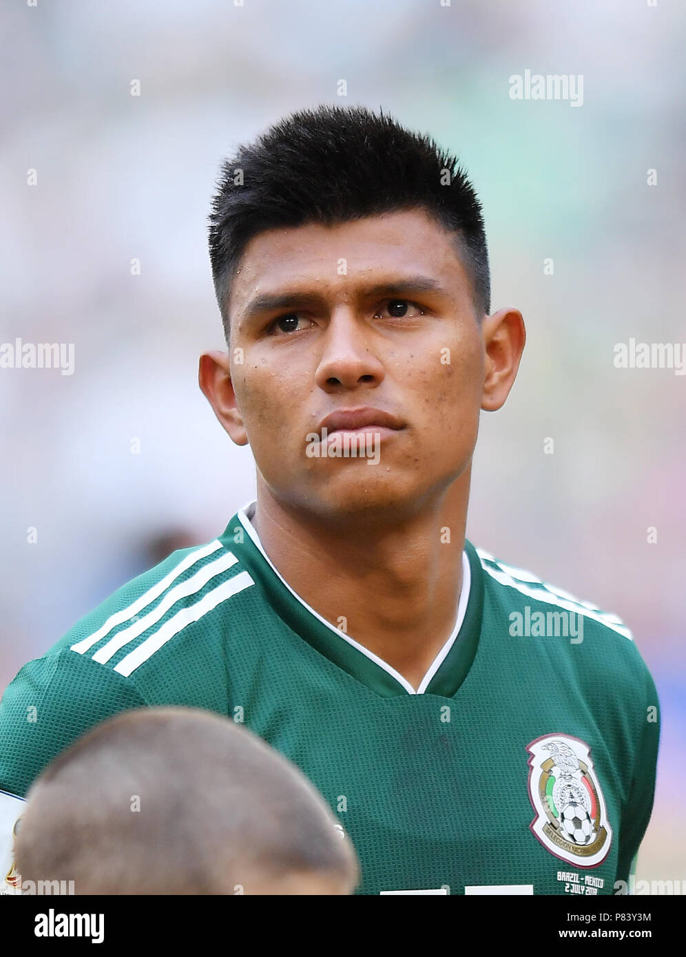 SAMARA, RUSSIA - JULY 02: Edson Alvarez of Mexico during the 2018 FIFA World Cup Russia Round of 16 match between Brazil and Mexico at Samara Arena on July 2, 2018 in Samara, Russia. (Photo by Lukasz Laskowski/PressFocus/MB Media) Stock Photo