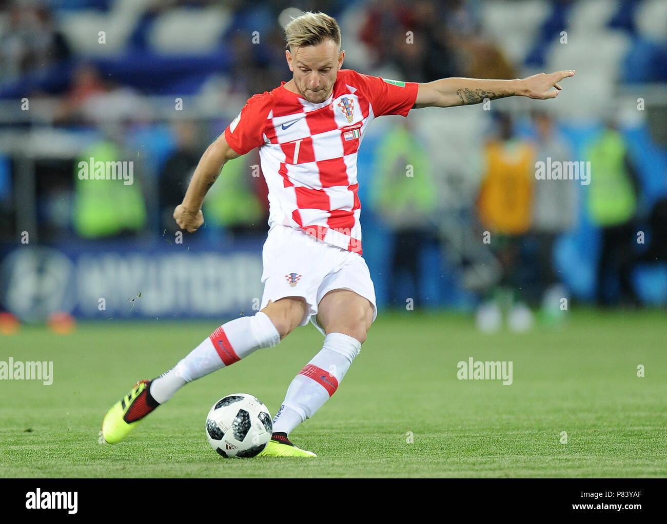 KALININGRAD, RUSSIA - JUNE 16: Ivan Rakitic of Croatia in action during the 2018 FIFA World Cup Russia group D match between Croatia and Nigeria at Kaliningrad Stadium on June 16, 2018 in Kaliningrad, Russia. (Photo by Norbert Barczyk/PressFocus/MB Media) Stock Photo