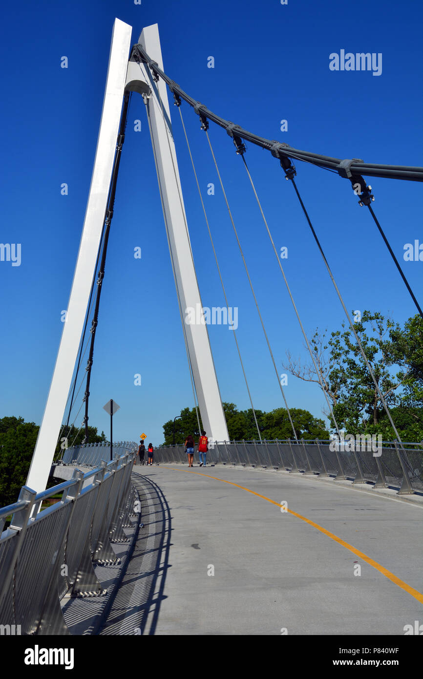 The 35th St pedestrian bridge in the South Side Douglas neighborhood provides easy access to the
