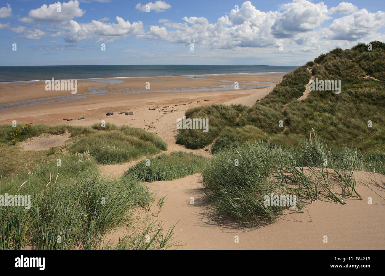 Alnmouth in England Stock Photo