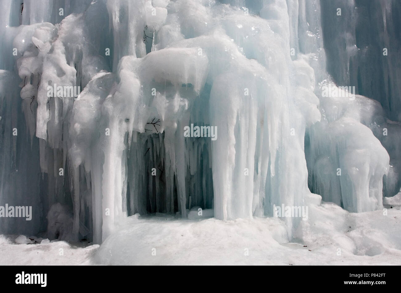 Kunstmatige waterval in Japan; Artificial waterfall in Japan Stock Photo
