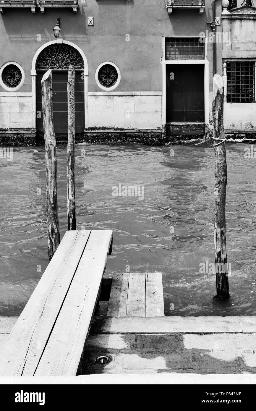 Venice jetty Black and White Stock Photos & Images Alamy