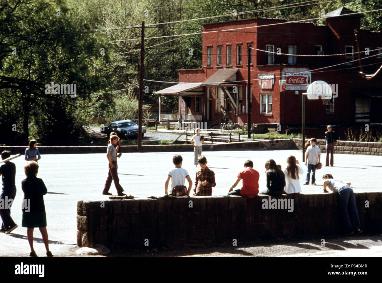 Children During Recess at the Chattaroy, West Virginia School April