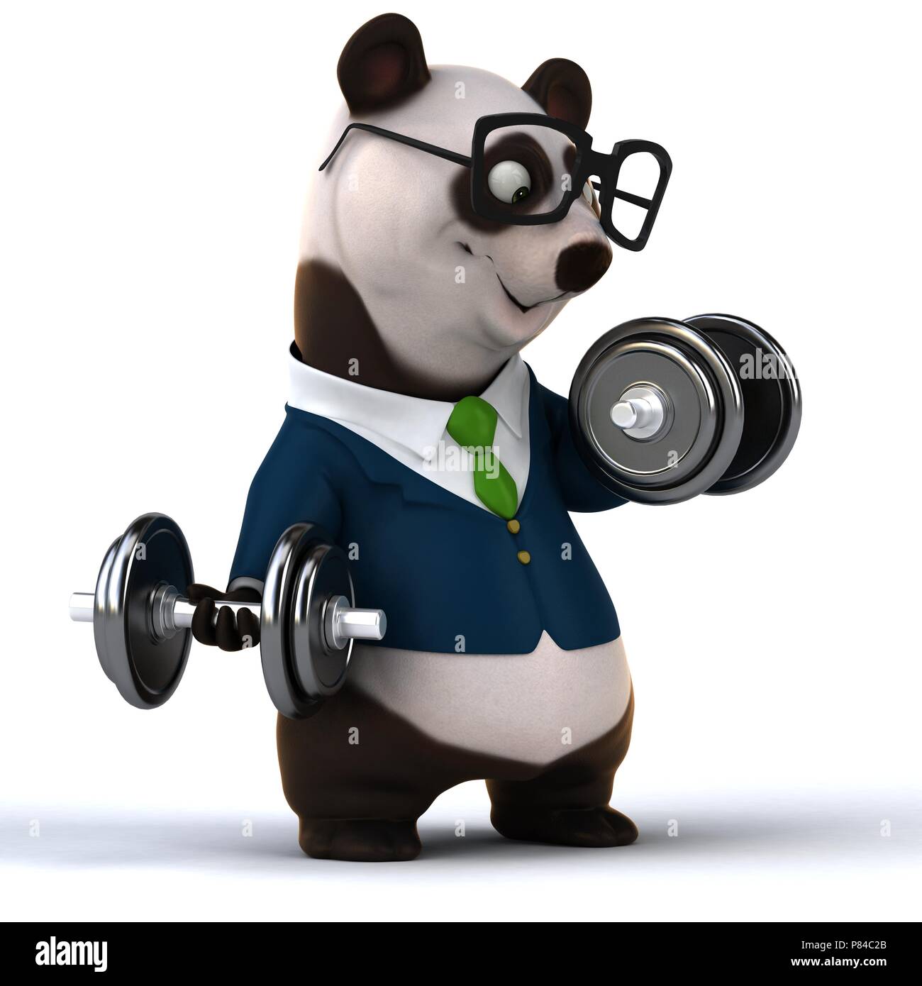 Panda gym illustration hi-res stock photography and images - Alamy