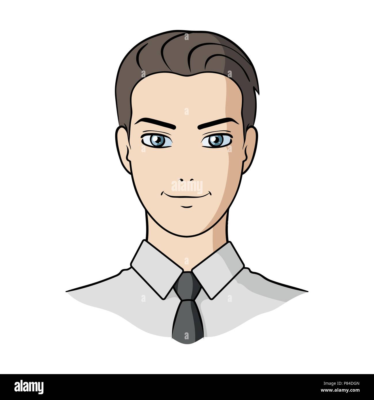 Avatar of a man in a  and face single icon in cartoon style  vector symbol stock web illustration Stock Vector Image & Art - Alamy