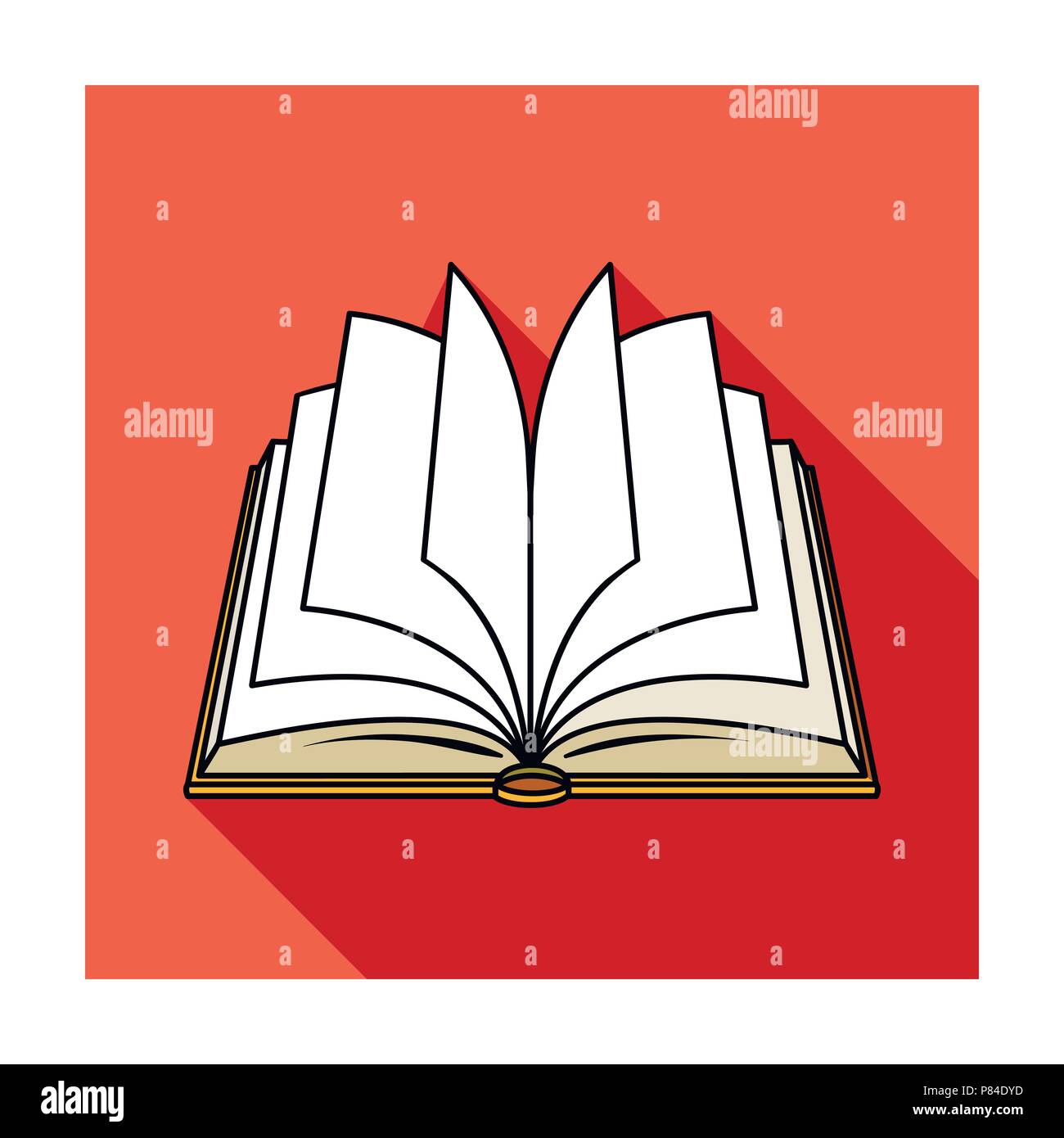 Open empty book template realistic cartoon vector illustration Stock Vector  Image & Art - Alamy