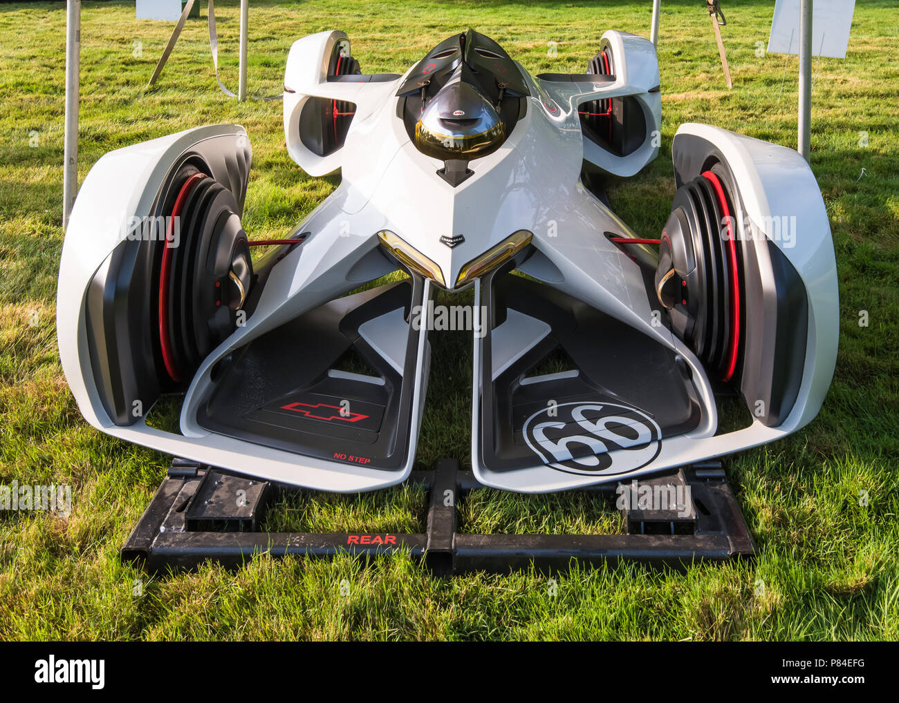 Grosse Pointe Shores Mi Usa June 17 18 A Chevrolet Chaparral 2x Vision Gran Turismo Vgt Concept Car At The Eyeson Design Car Show Stock Photo Alamy