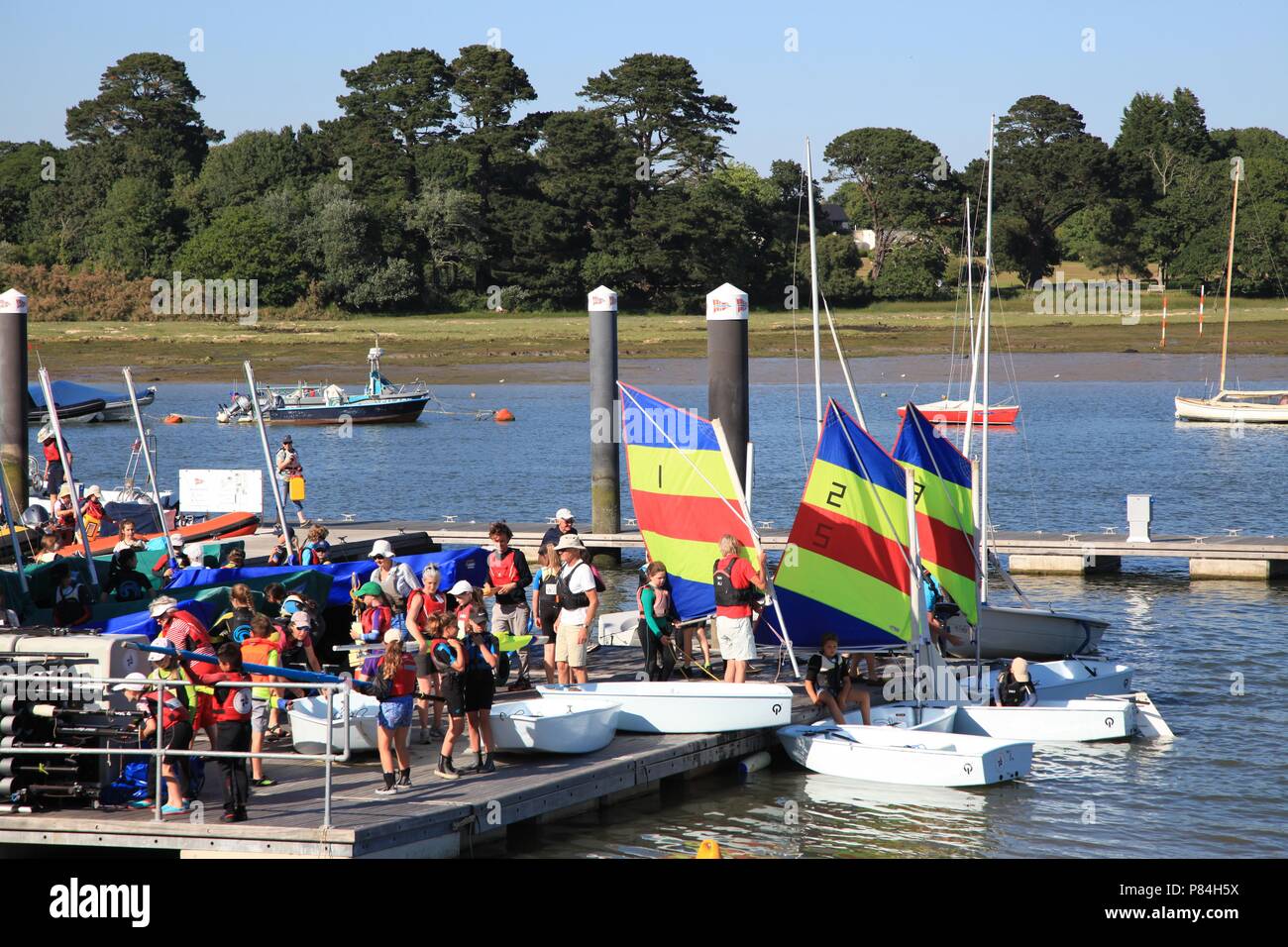 Lymington River, Lymington, Hampshire, UK Stock Photo