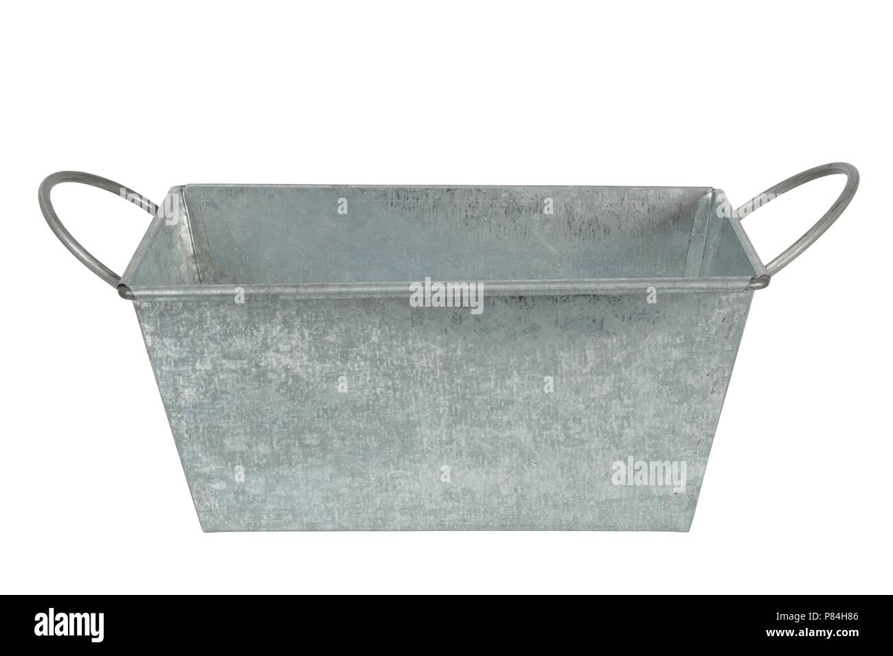 Rectangular metal container islated on white background Stock Photo Alamy