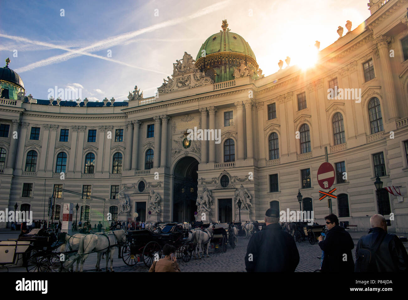 Vienna Hofburg - The official seat of the federal president - The capital of austria Stock Photo