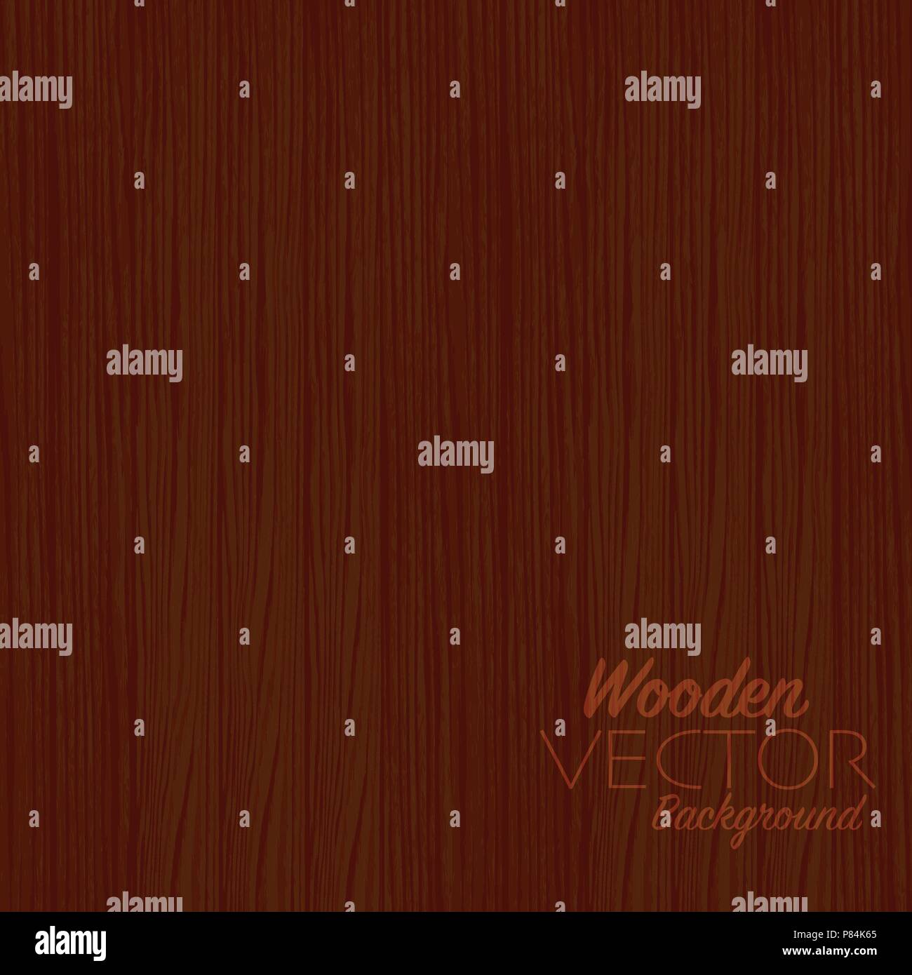 Top view of wooden desktop surface, brown wooden texture for design elements, abstract background vector Illustration. Stock Vector