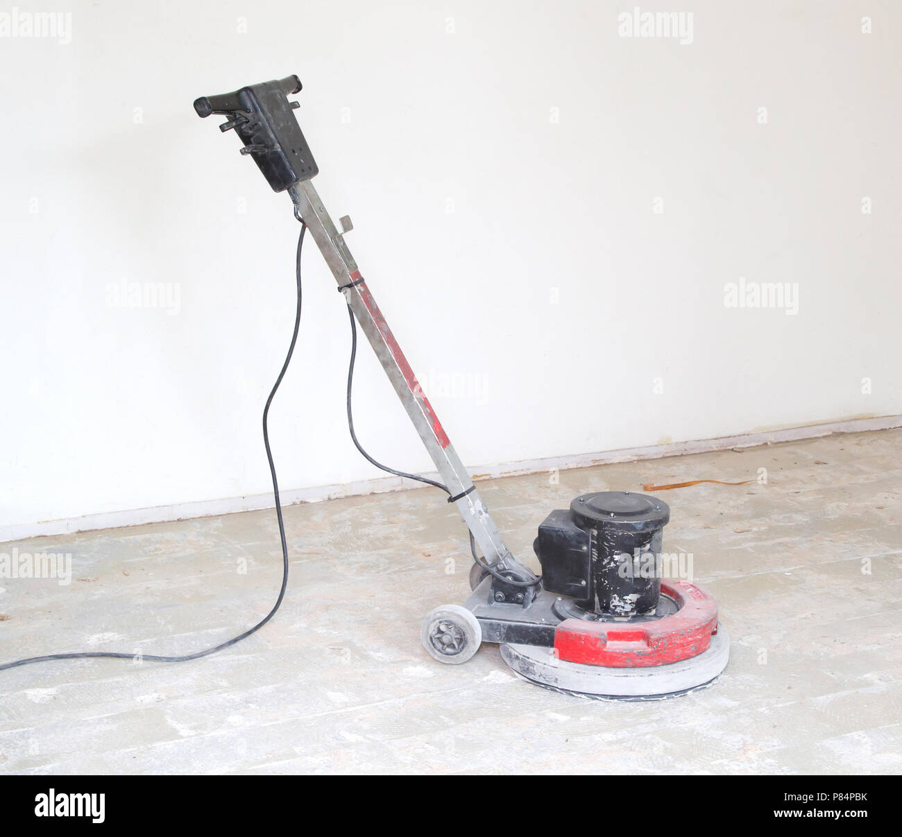 Construction Business Concept Concrete Surface Sanding