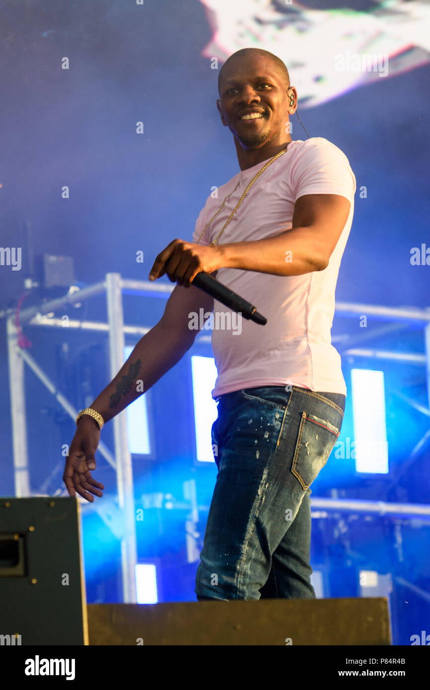 Playboi Carti performing on the third day of the Wireless Festival, in  Finsbury Park, north London. PRESS ASSOCIATION Photo. Picture date: Sunday  July 8th, 2018. Photo credit should read: Matt Crossick/PA Wire