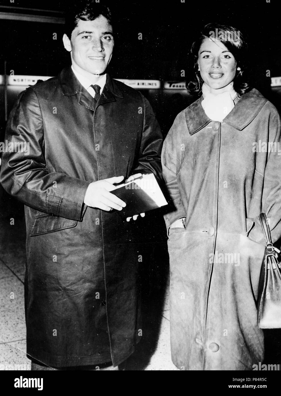 sacha distel, francine breaud, new york 1961 Stock Photo