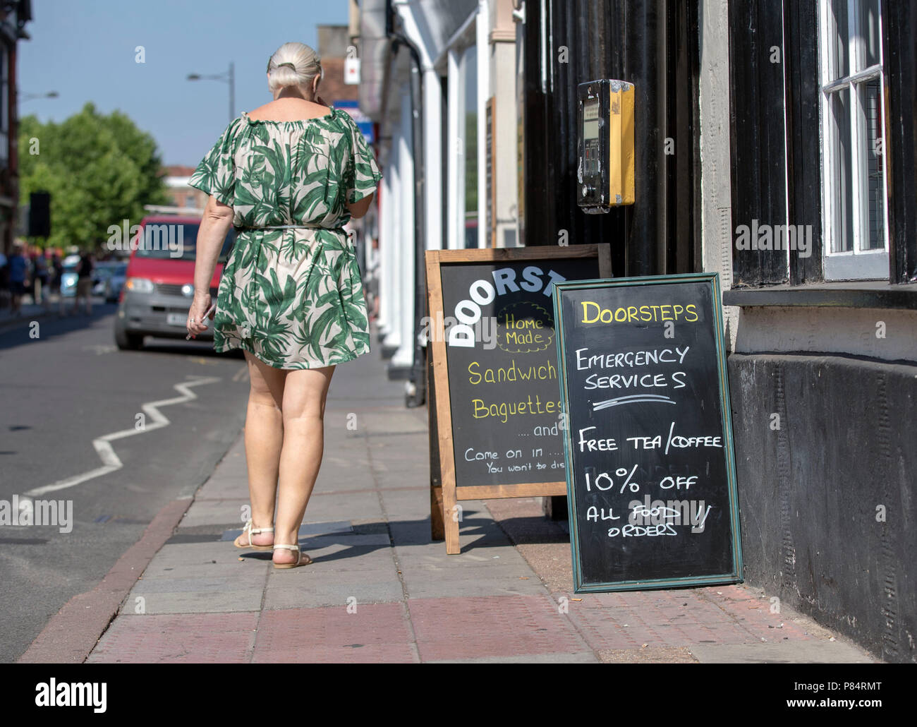 A local sandwich shop in Salisbury near to the Rollestone Street scene