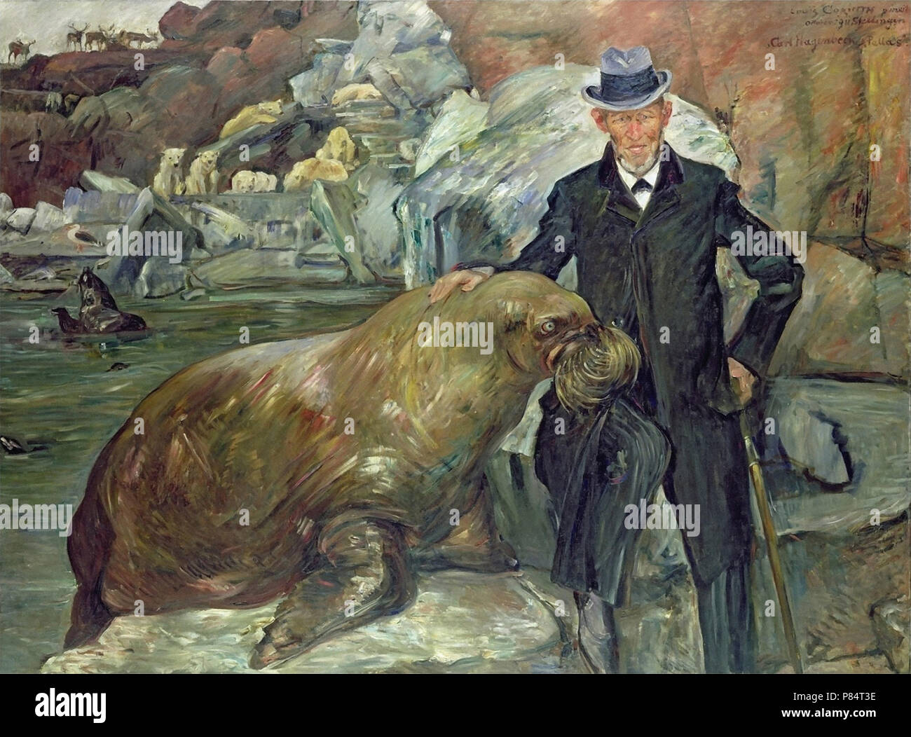 Corinth Lovis - Carl Hagenbeck in Seinem Tierpark Stock Photo - Alamy