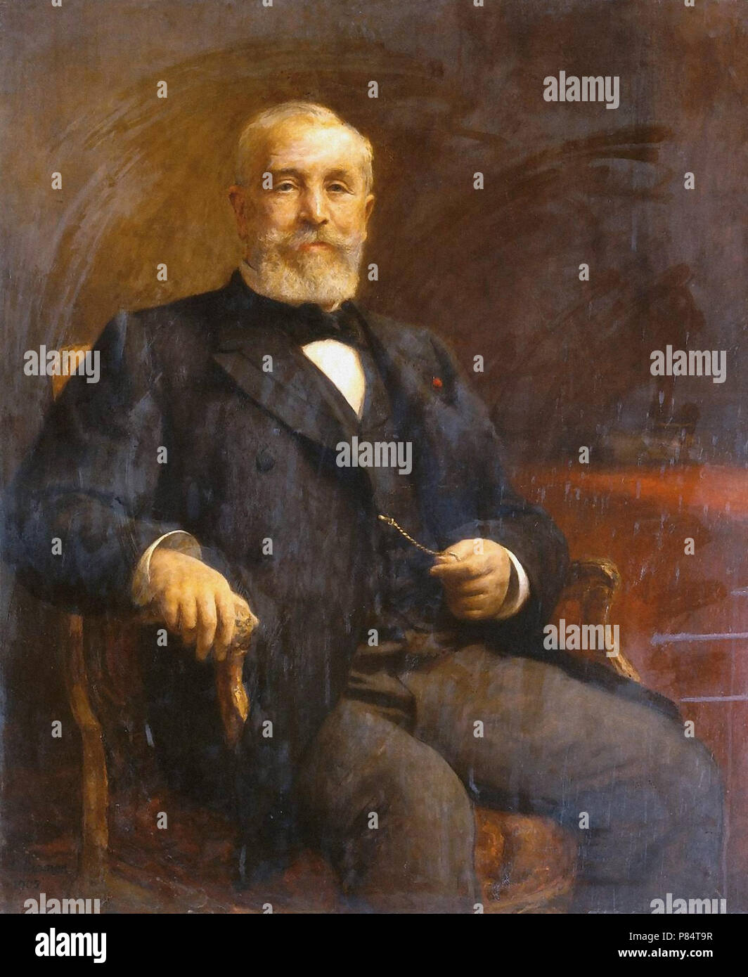 Emile Loubet (1838-1929). President of the French Republic during the Third  Republic. Portrait by Albert Lambert (1854-?), 1905, after a painting by  Fernand Cormon (1845-1924) from the Musee Orsay, Paris. National Art