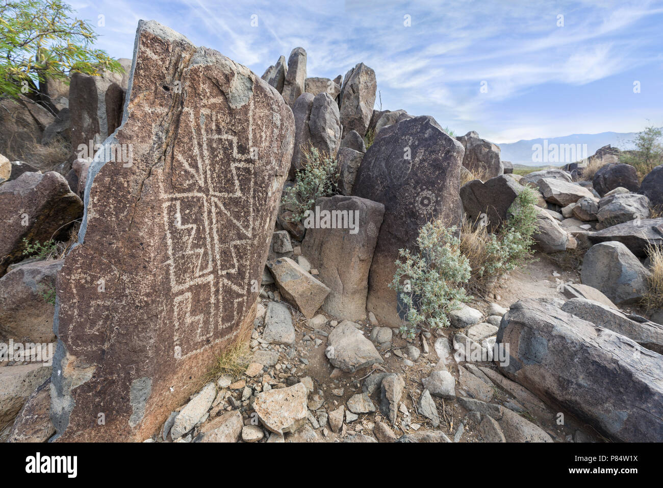 Jornada Mogollon rock art at Three Rivers Petroglyph Site, New Mexico
