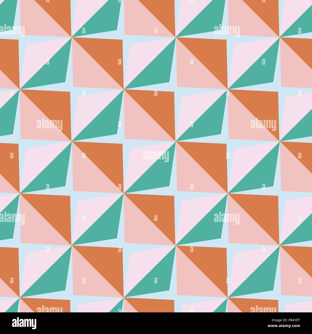 Vector papper stickers cut-out tile baby seamless pattern Stock Vector
