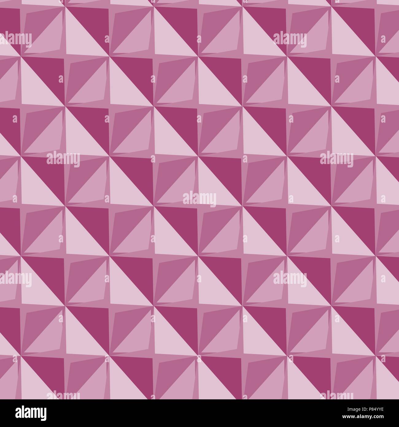 Vector papper stickers cut-out tile pink seamless pattern Stock Vector