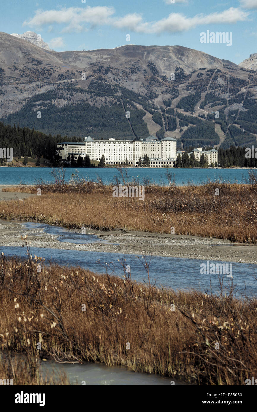 Fairmont Chateau on Lake Louise in Alberta, Canada Stock Photo - Alamy