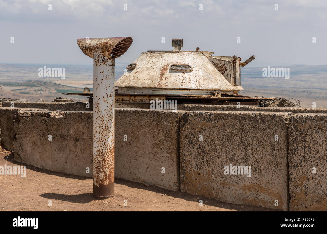 Military bunker on Mount Bental on