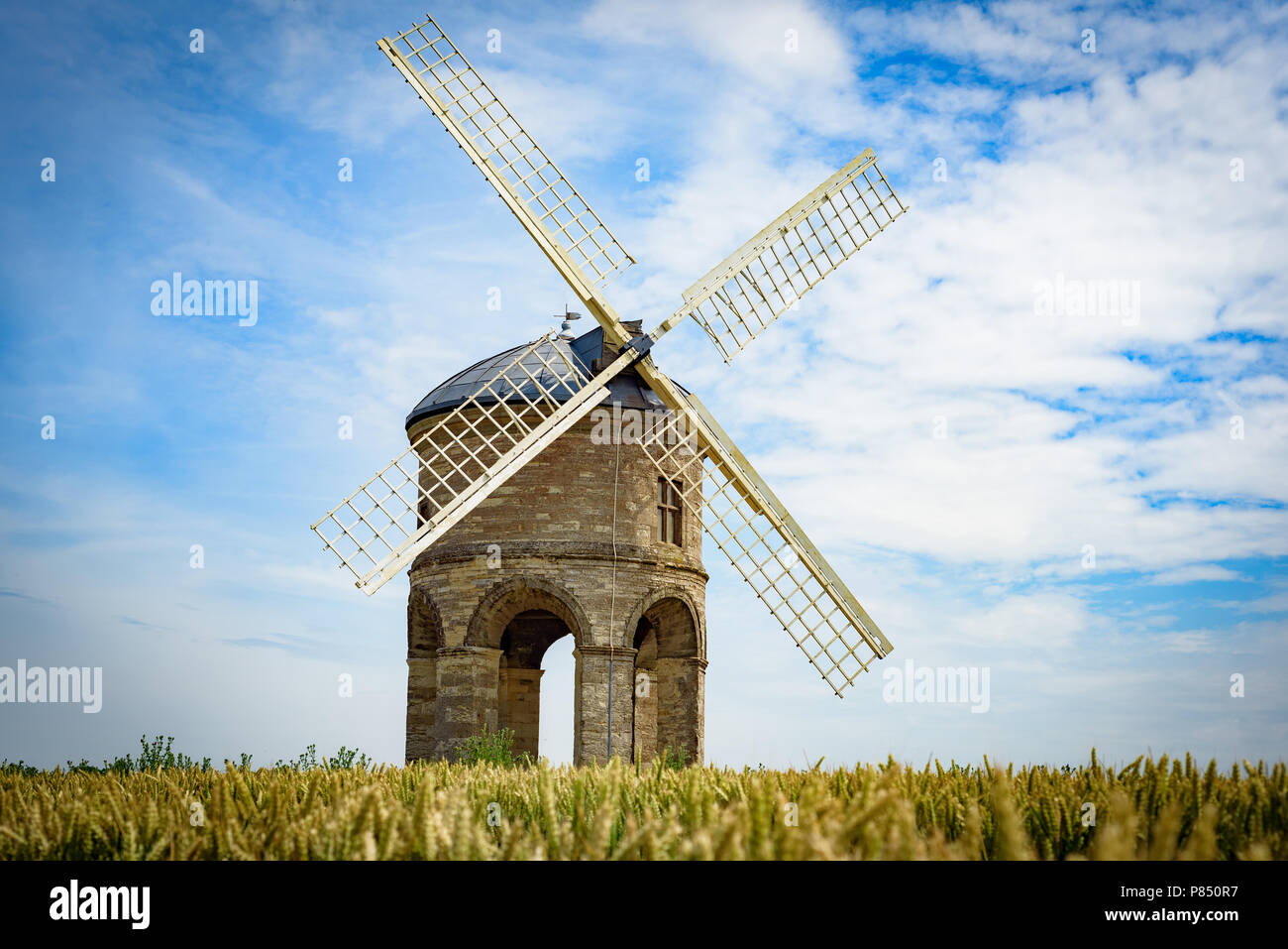 Chesterton Windmill on a summers day in Warwickshire, UK Stock Photo